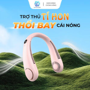 Quạt mini cầm tay có đèn led