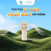 Quạt Cầm Tay Mini Gió Studio - Nhỏ Gọn, Pin Trâu, Gió Mạnh